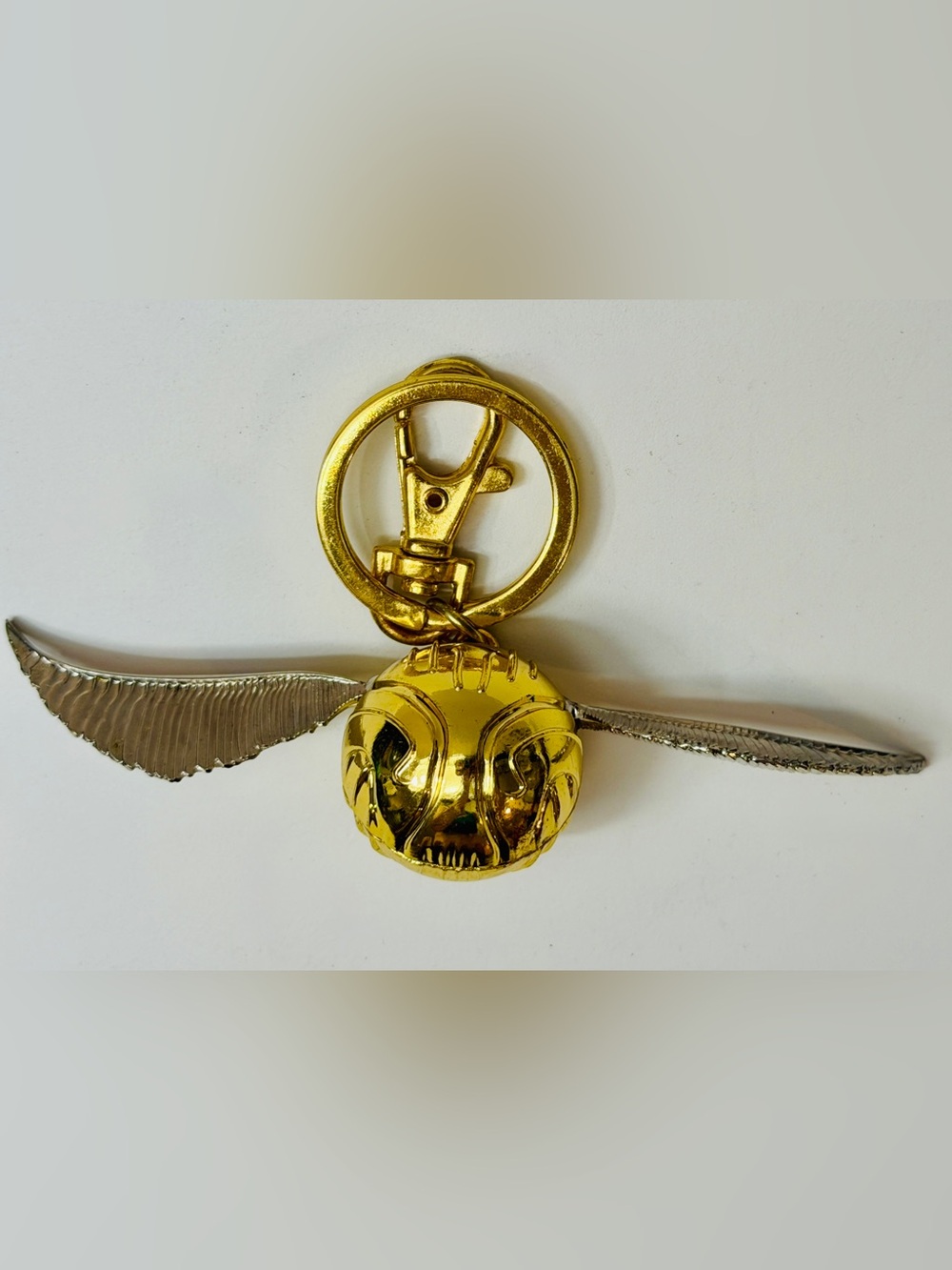Harry Potter Golden Snitch PMI Metal Keychain Movable Wings